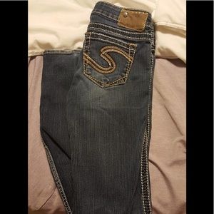 Women’s size 25x33 bootcut Silver jeans